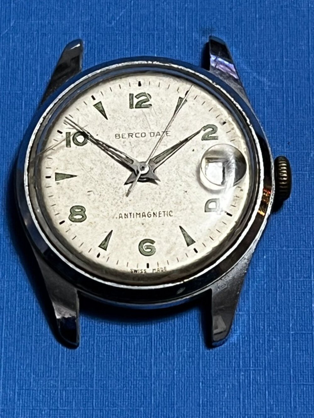 Vintage Berco Date Anti Magnetic Watch for parts / repair